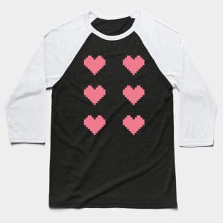 Pixel Heart. Valentine Gift Baseball T-Shirt